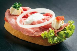 Rosa gebratenes Roastbeef