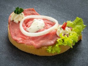 Rosa gebratenes Roastbeef